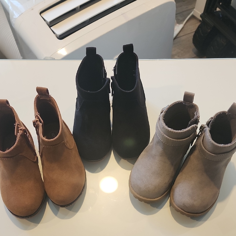 Bundle Cat & Jack Kids Boots - Brown and Black
